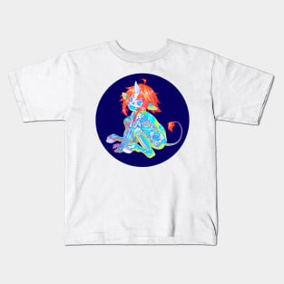 Momo. Lion - unicorn. Kids T-Shirt